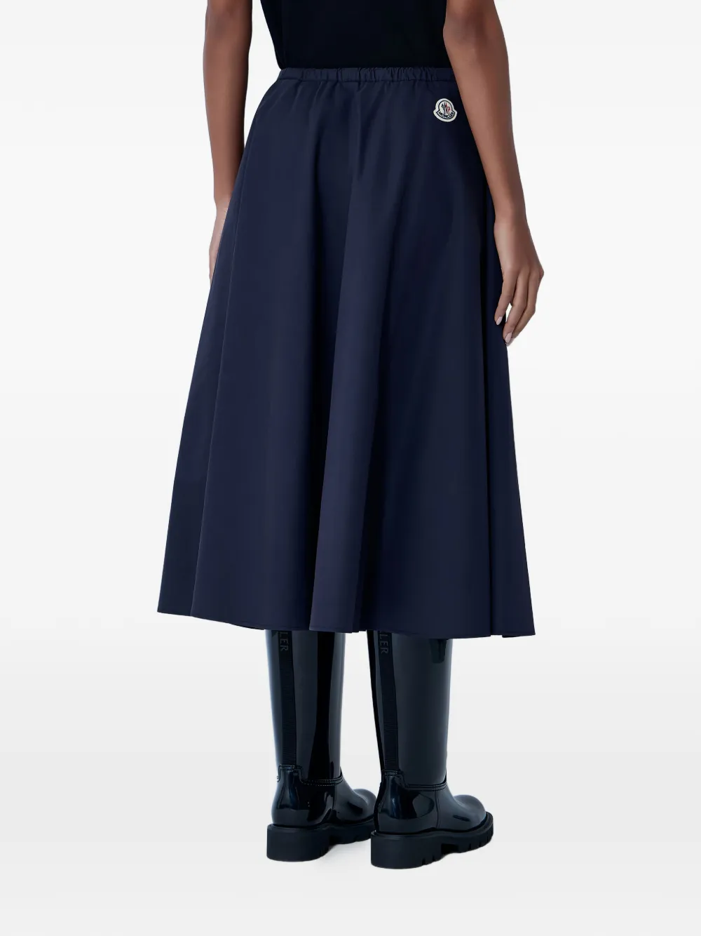  Moncler Drawstring A-line Skirt - Grey 