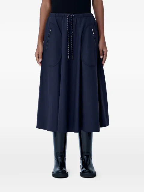 Moncler drawstring A-line skirt