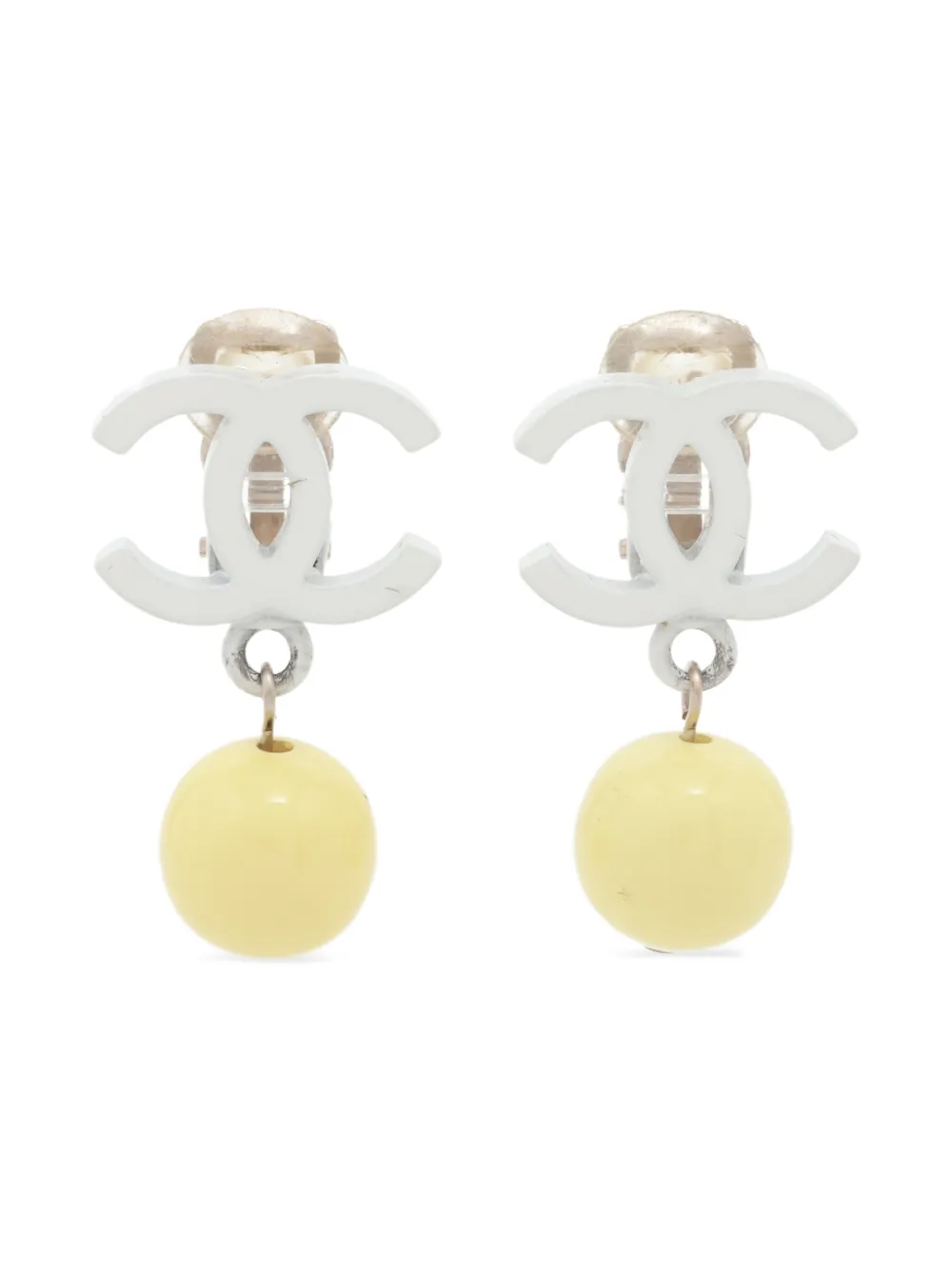 CHANEL Pre-Owned Orecchini a clip CC Mark 2010 - Argento