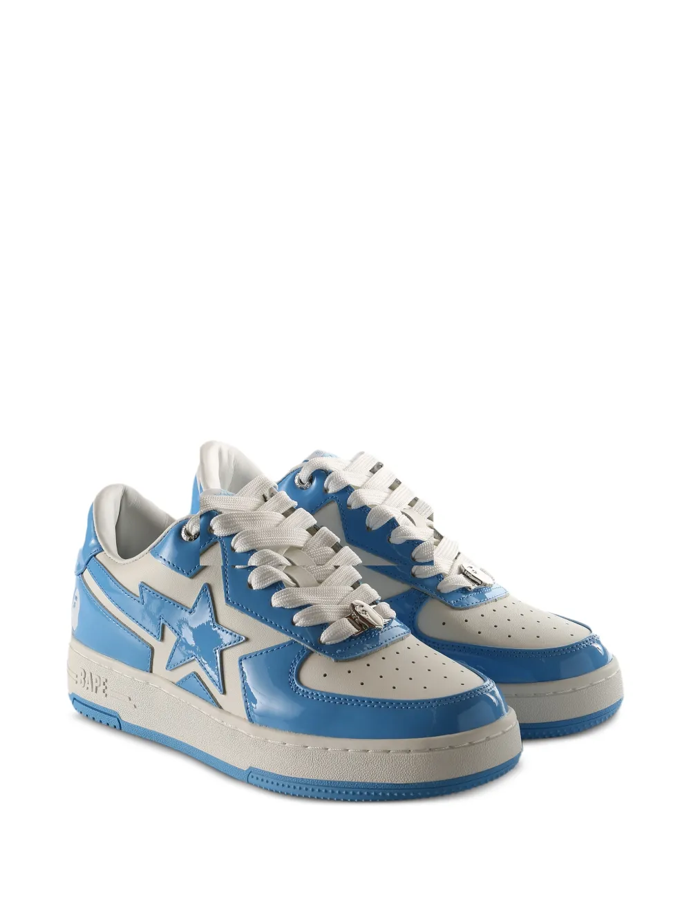 A BATHING APE Sneakers met sterpatroon - Blauw