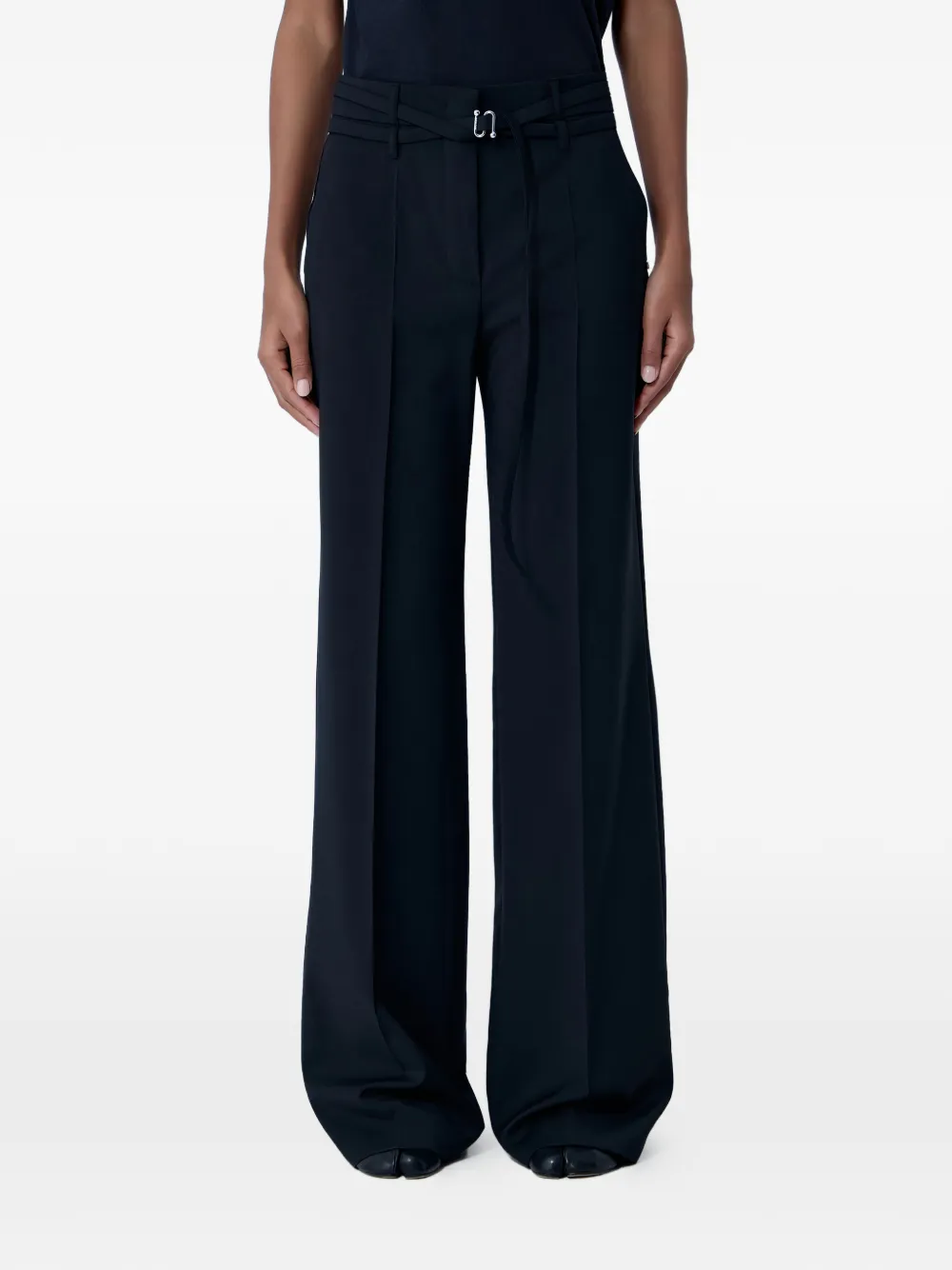 Sportmax high-rise wide-leg trousers - Nero