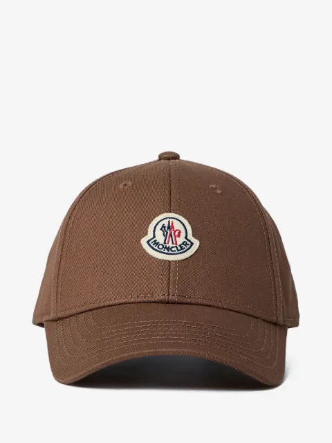 Moncler Boné com patch de logo
