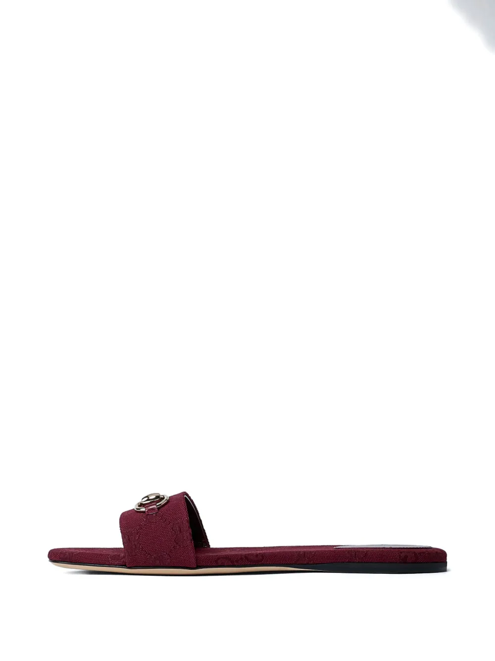 Gucci Horsebit logo slides Rood