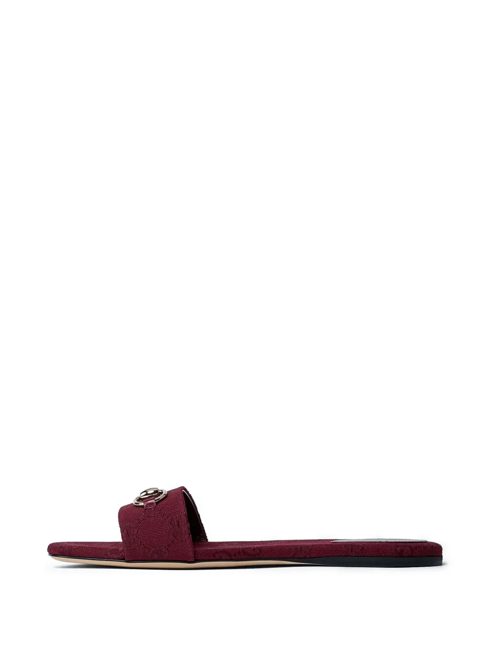 Gucci Horsebit slippers met logo Rood