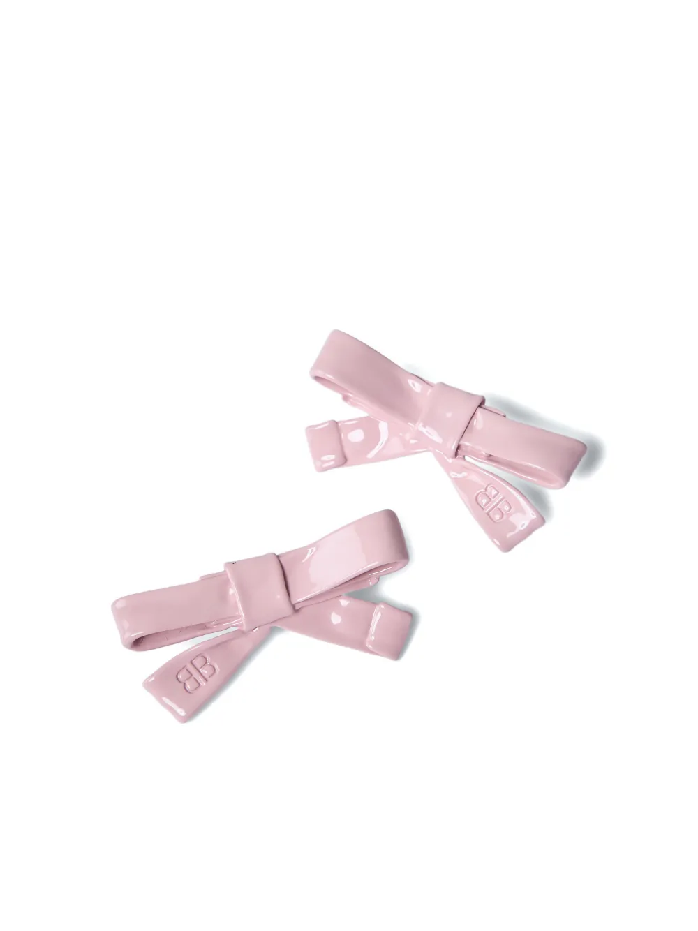 Balenciaga bow-motif earrings - Roze