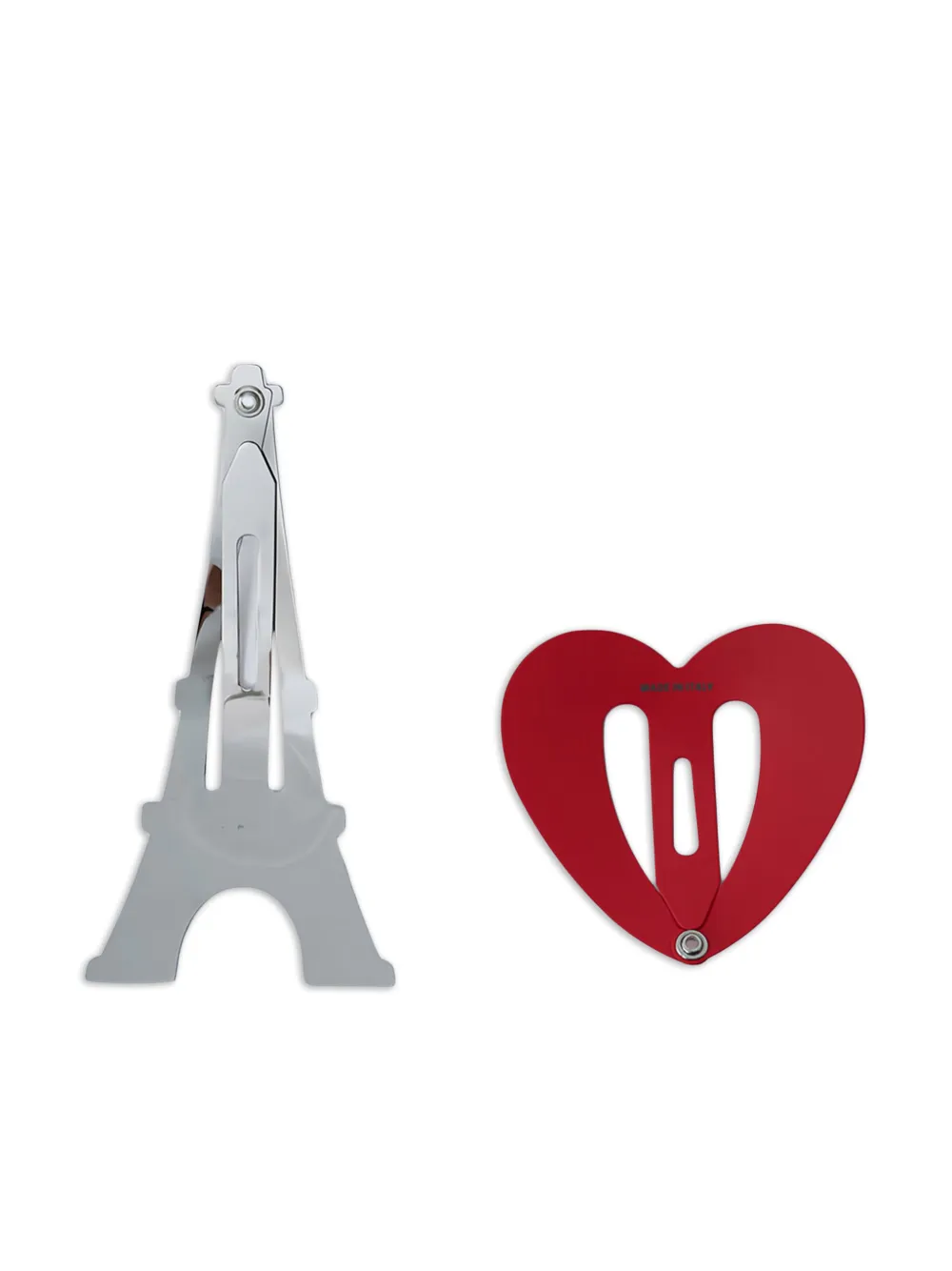 Balenciaga iconic shapes hair clip - Zilver