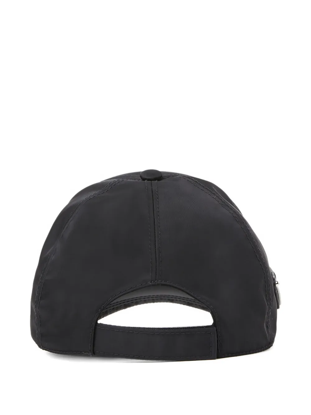 Prada logo-plaque baseball cap - Zwart
