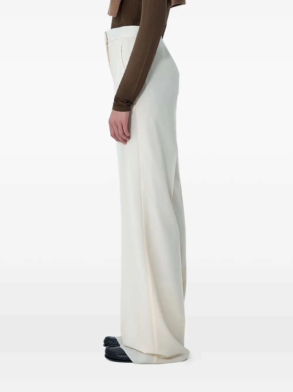 Max Mara High waist plooibroek Beige