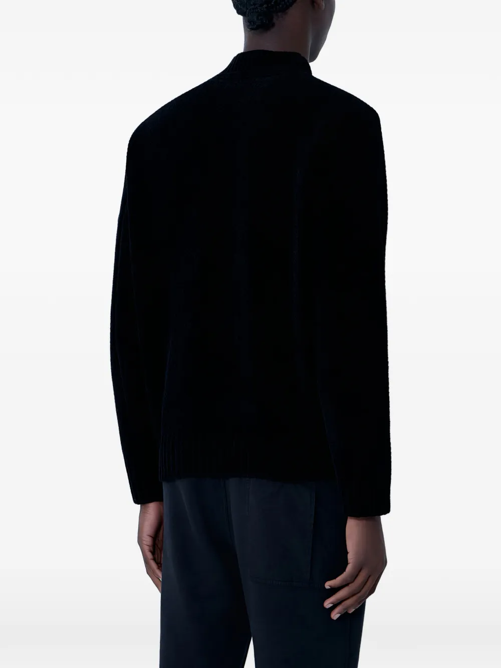 Stone Island Trui met kenmerkende patch Zwart