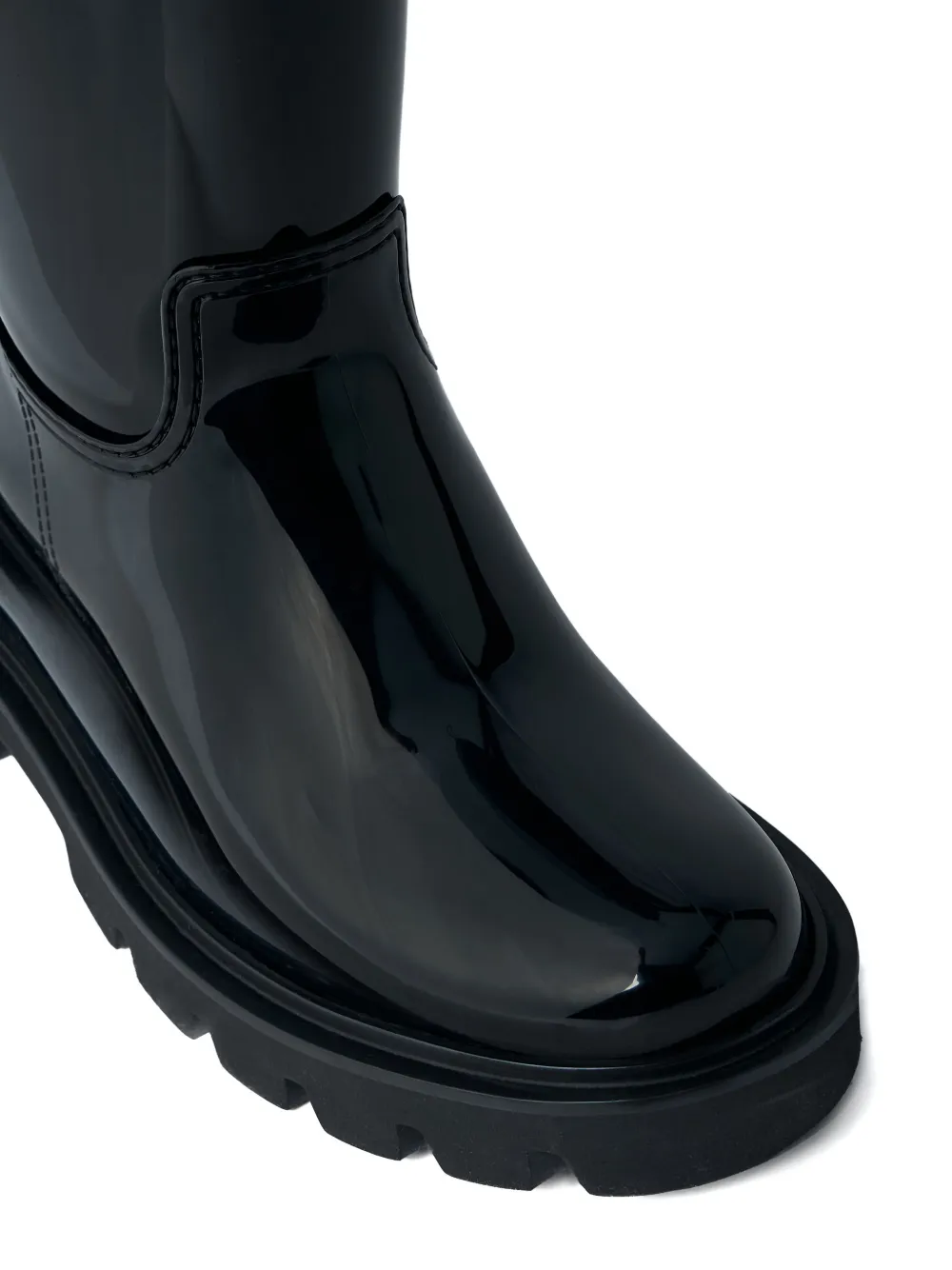 Moncler logo-patch drawstring boots Wit