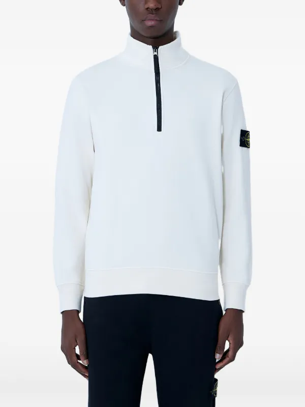 Stone  ハーフジップ スウェット 25AW Stone Island ハーフジップ スウェットシャツ | ニュートラル