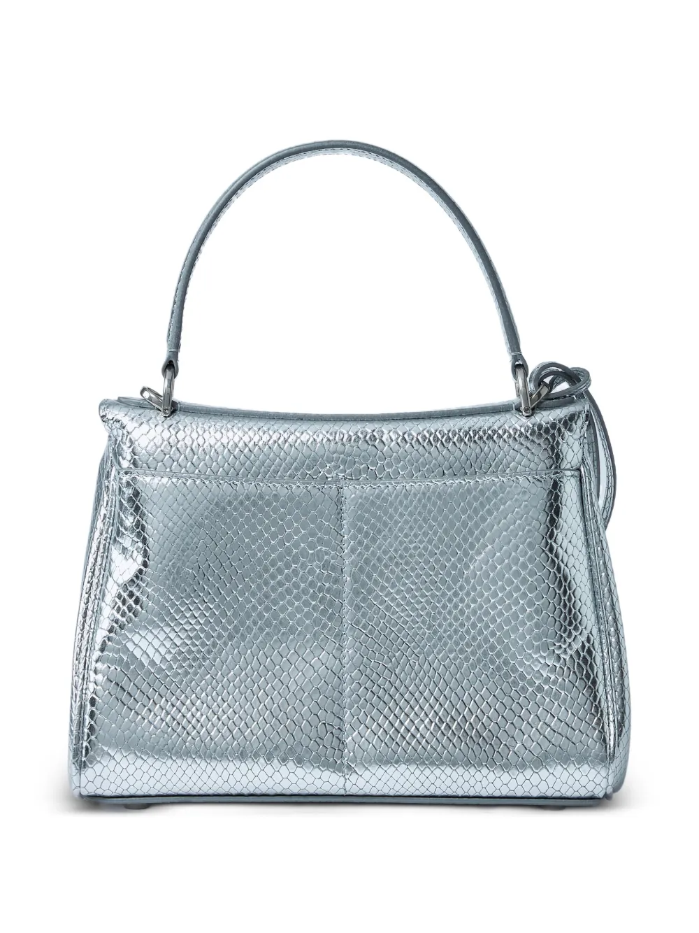 Balenciaga croc-embossed rodeo mini tote bag - Zilver