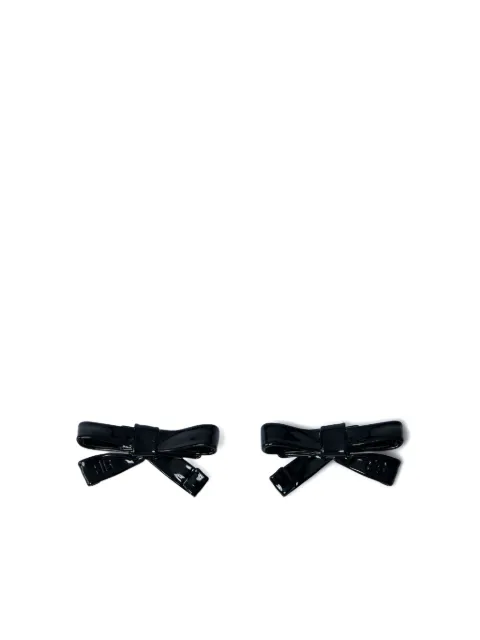 Balenciaga bow high-shine earrings