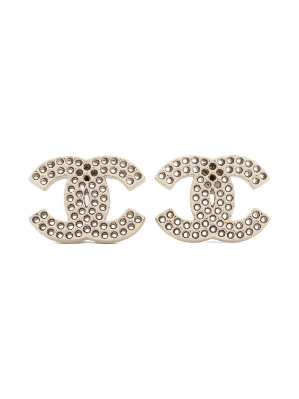 CHANEL Pre-Owned 2003 CC Mark earrings - Silber