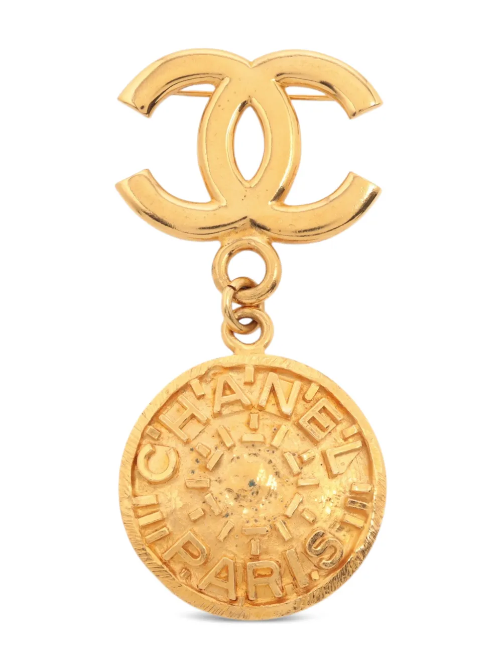 CHANEL Pre-Owned Spilla CC Mark 1995 - Oro