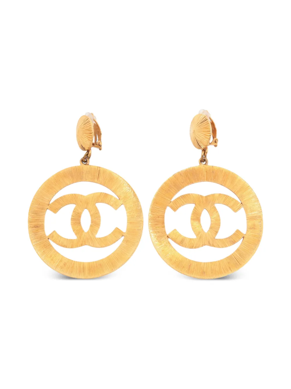 CHANEL Pre-Owned Orecchini a clip tondi 1993 - Oro