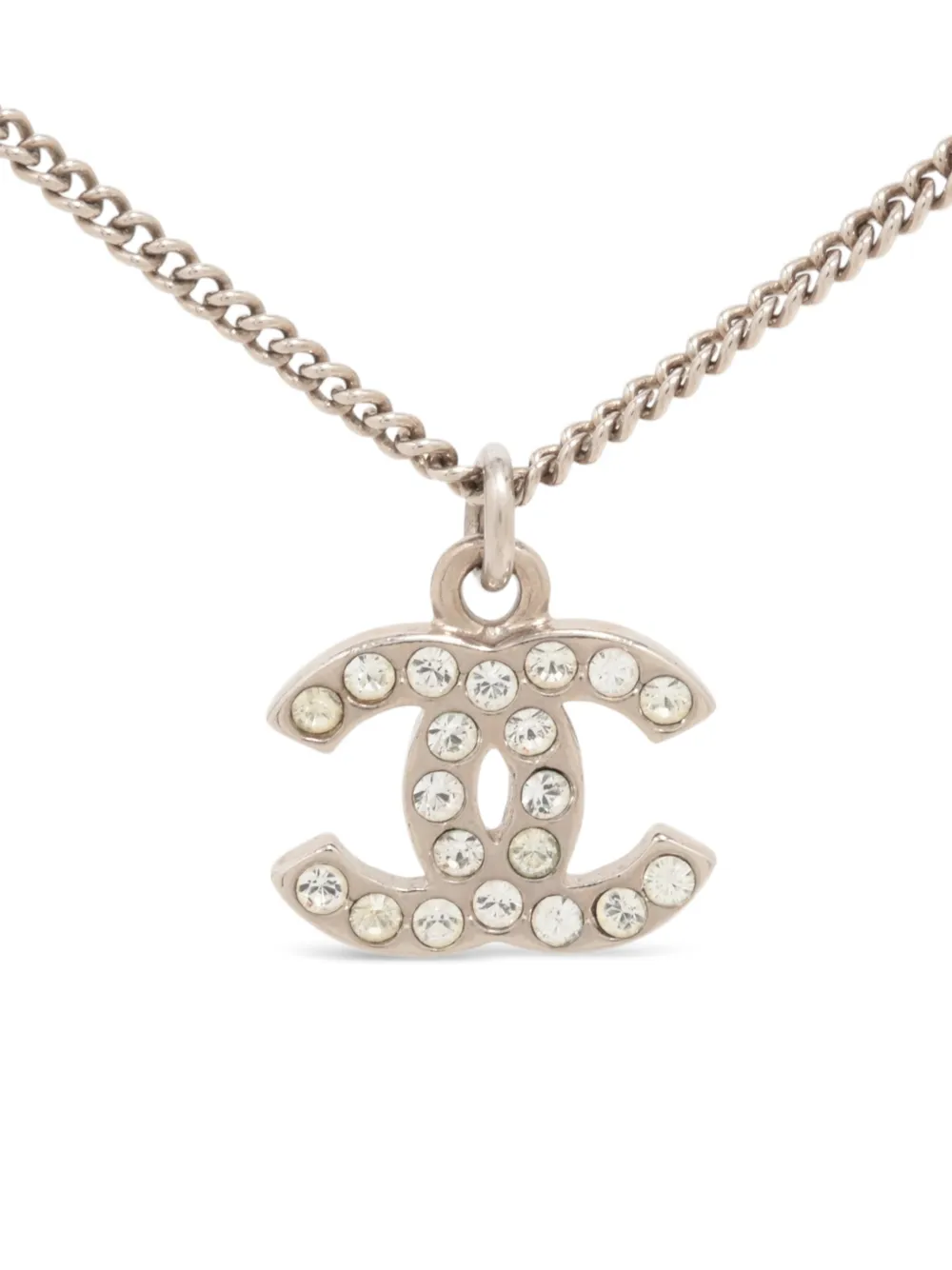 CHANEL Pre-Owned Collana con strass 2010 - Argento