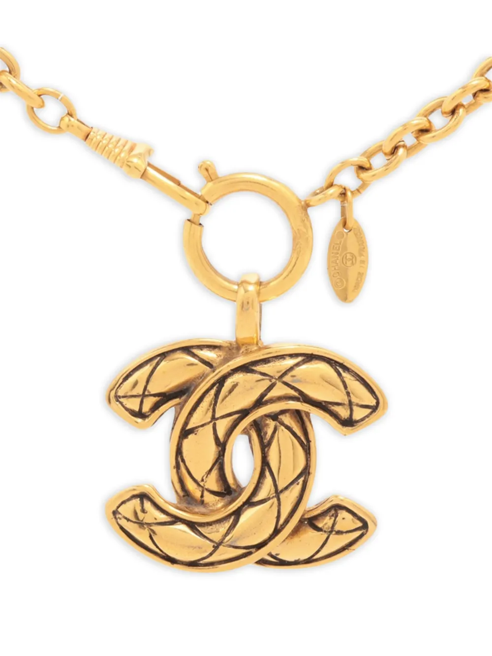 CHANEL Pre-Owned Collana Coco Mark anni '80 - Oro