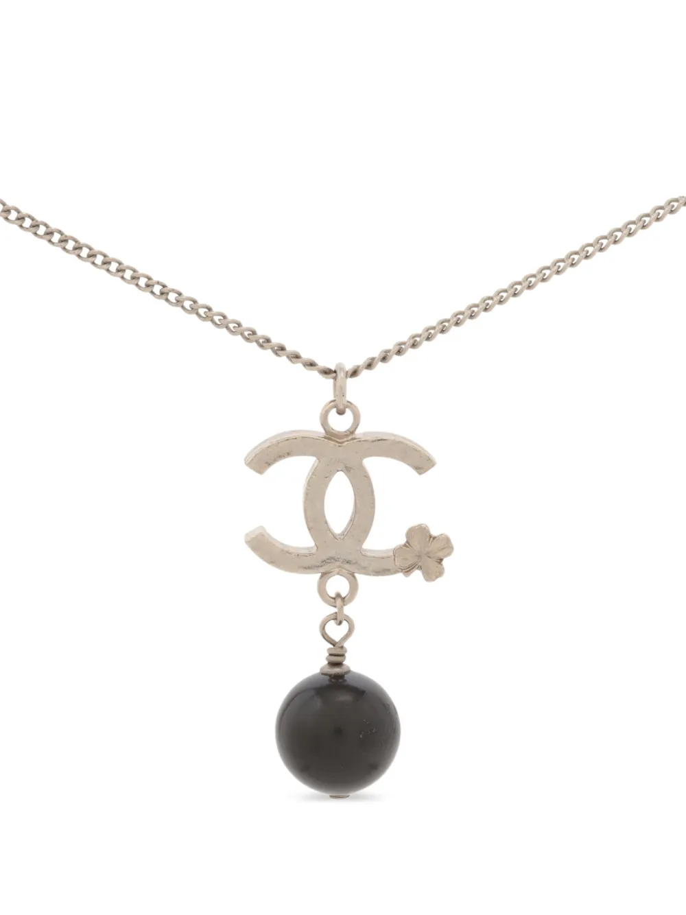CHANEL Pre-Owned Collana con pendente CC Mark 2013 - Argento