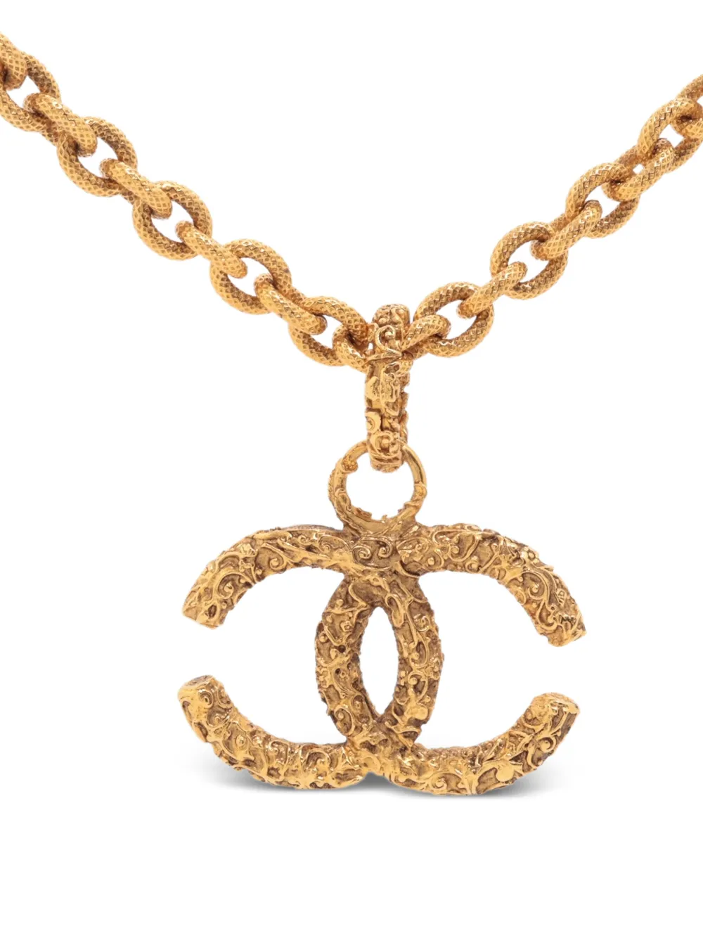 CHANEL Pre-Owned Collana Mark Lava 2003 - Oro