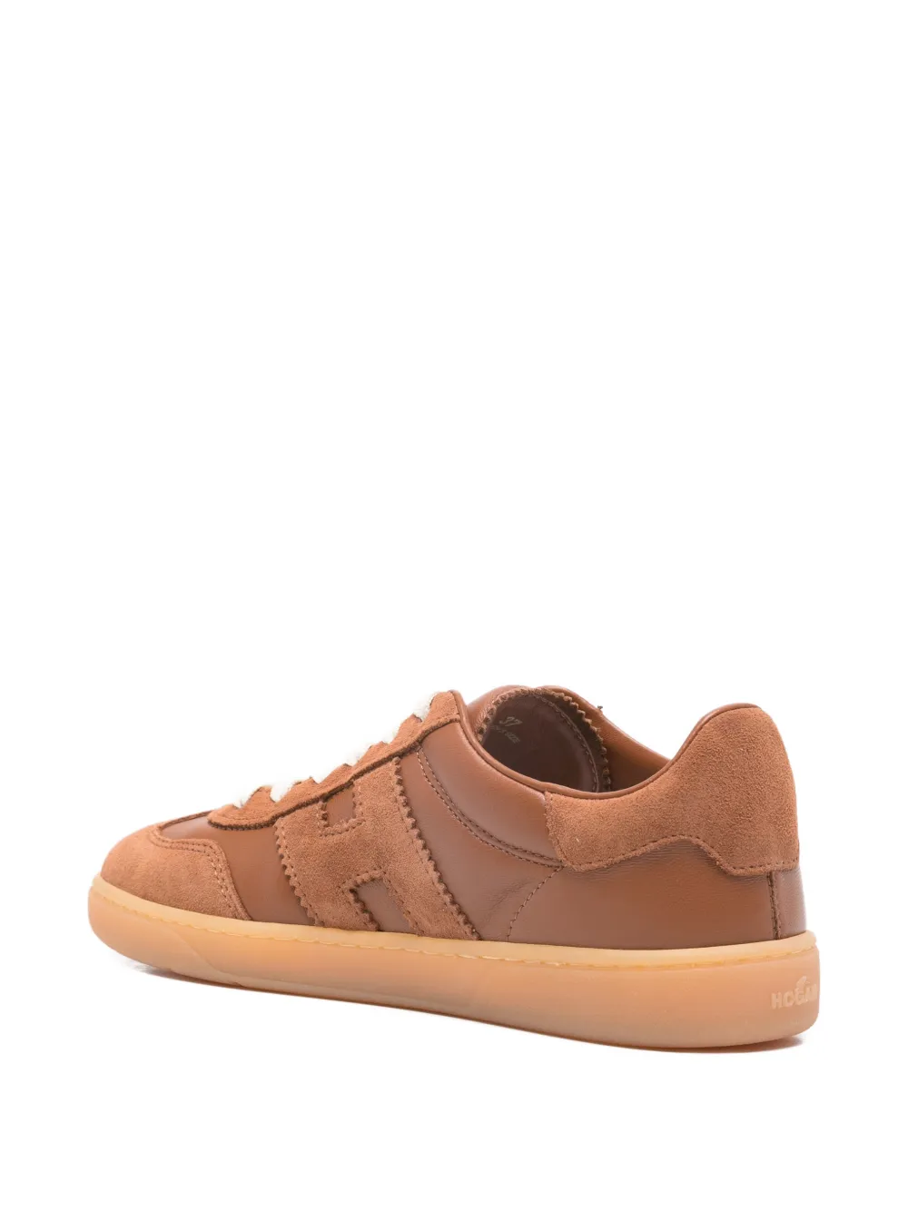 Hogan suede logo-appliqué low-top sneakers Bruin
