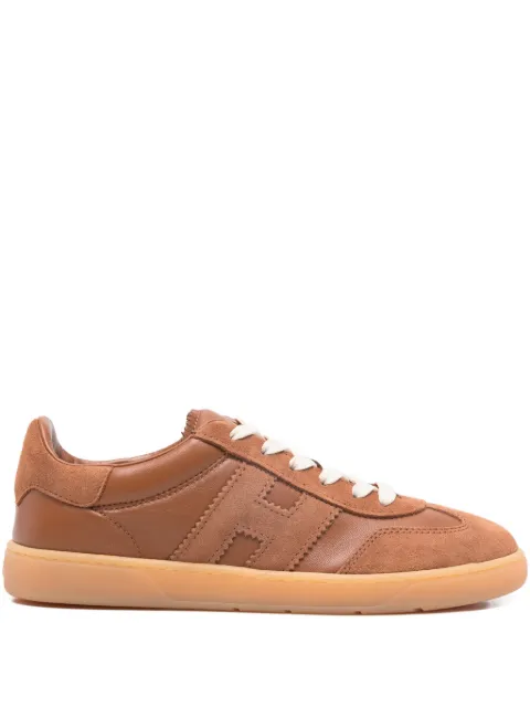 Hogan suede logo-appliqué low-top sneakers