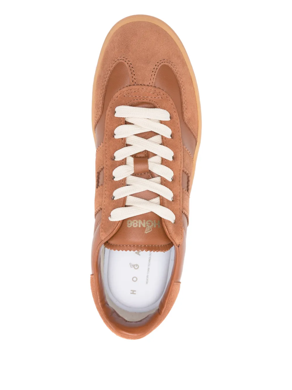 Hogan suede logo-appliqué low-top sneakers Bruin