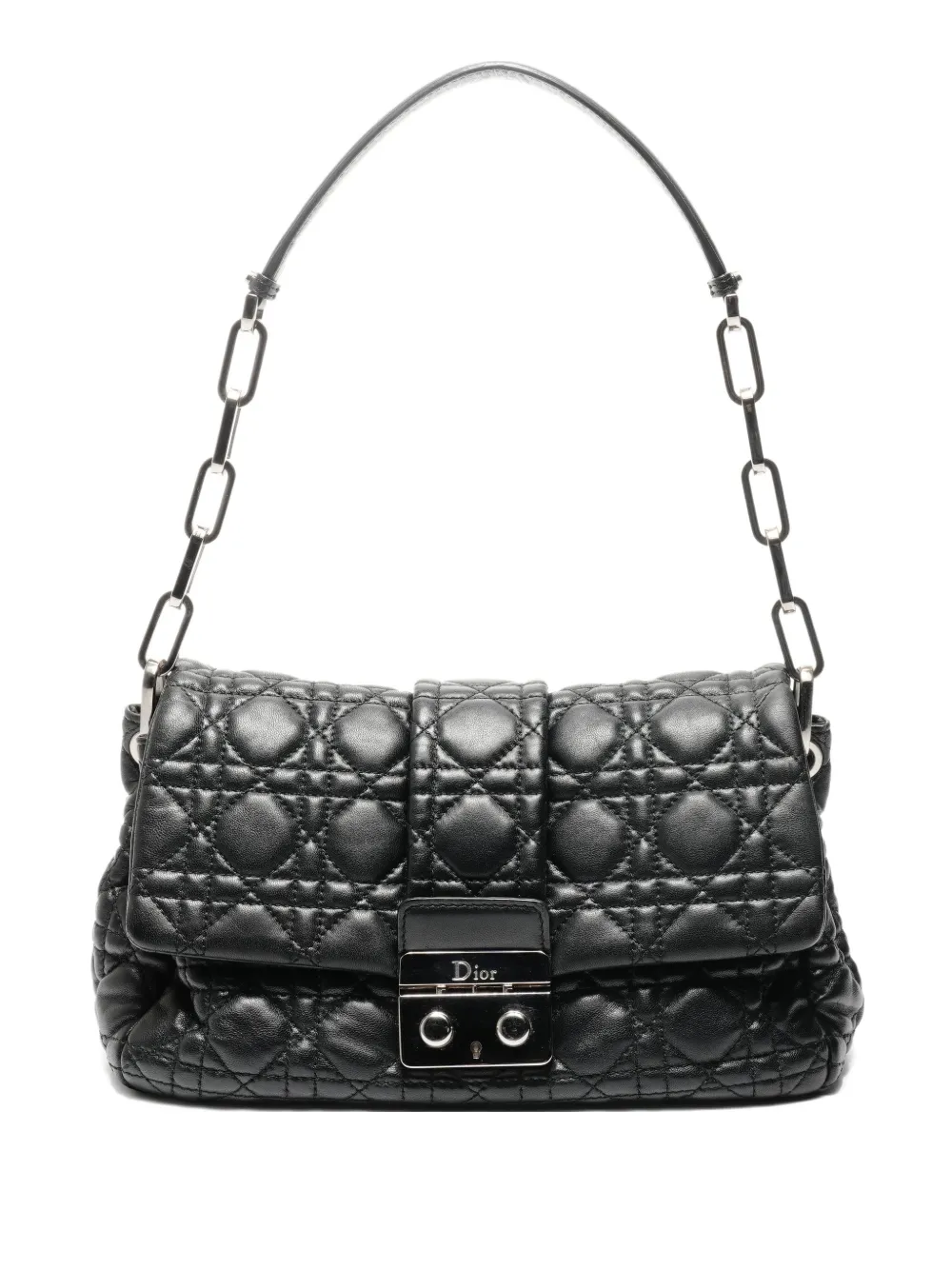 Christian Dior Pre-Owned 2011 cannage chain shoulder bag - Nero
