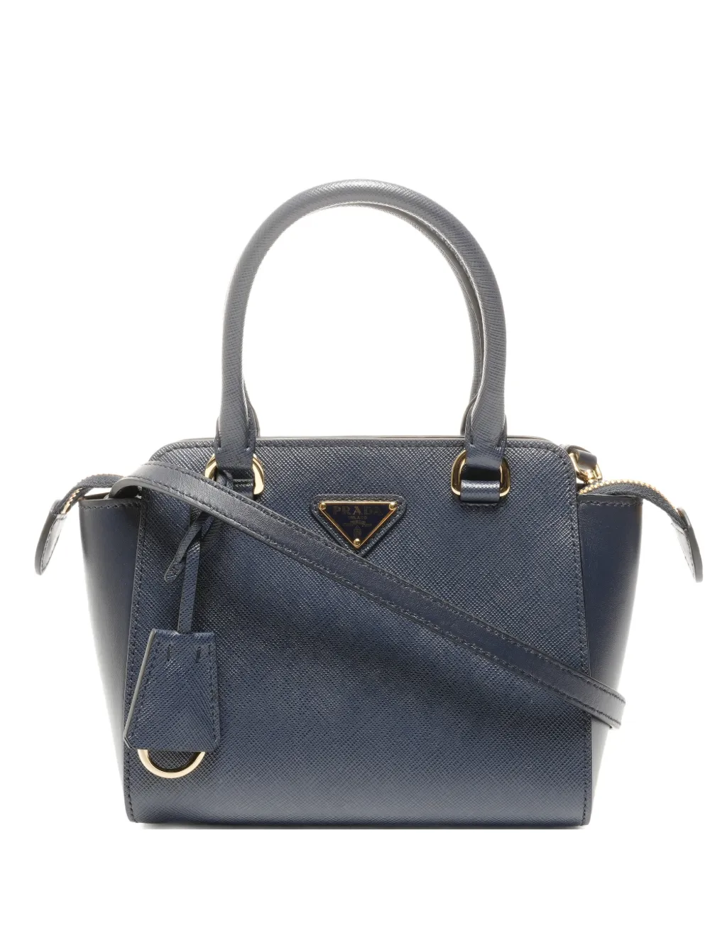 Prada Pre-Owned 2015-2025 saffiano mini tote bag - Blu