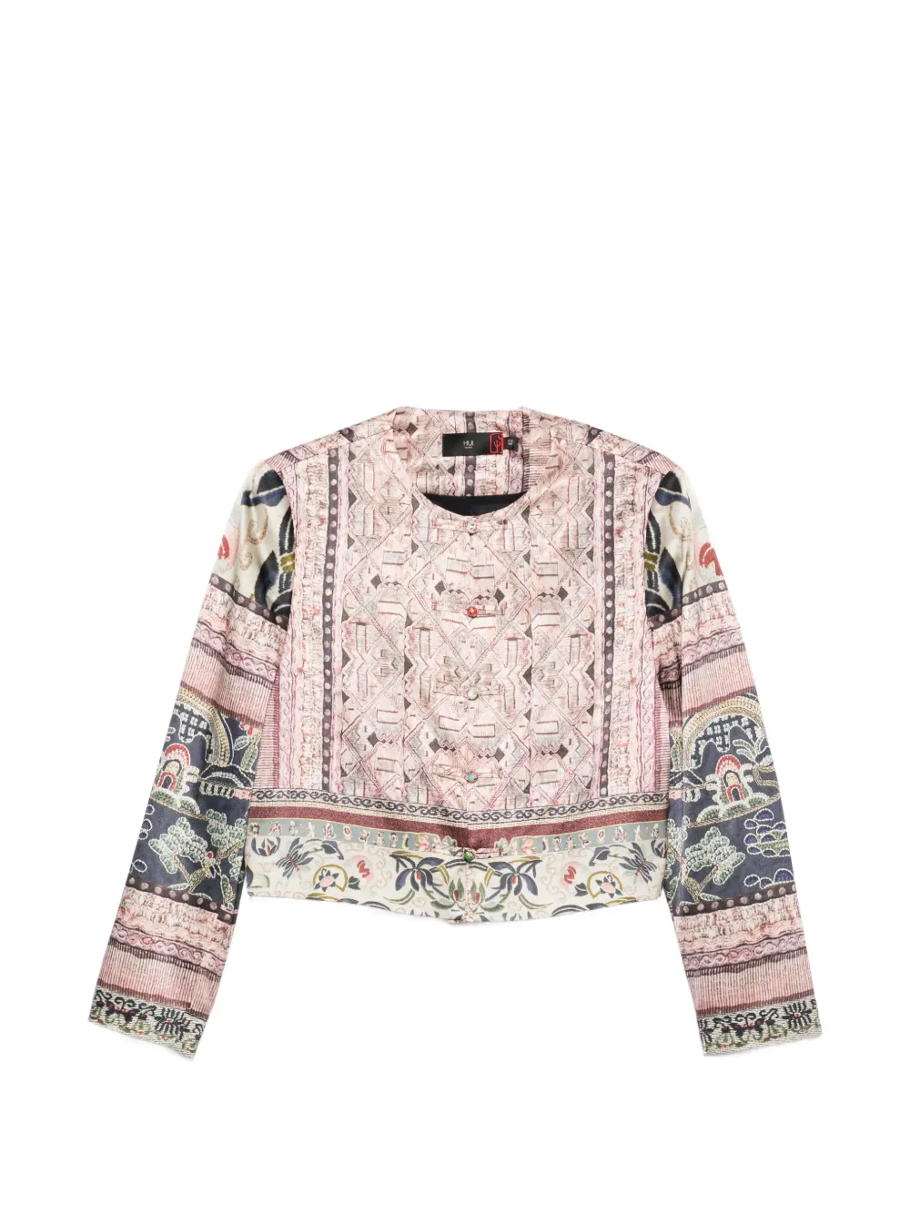 HUI MILANO patterned jacket - Rosa