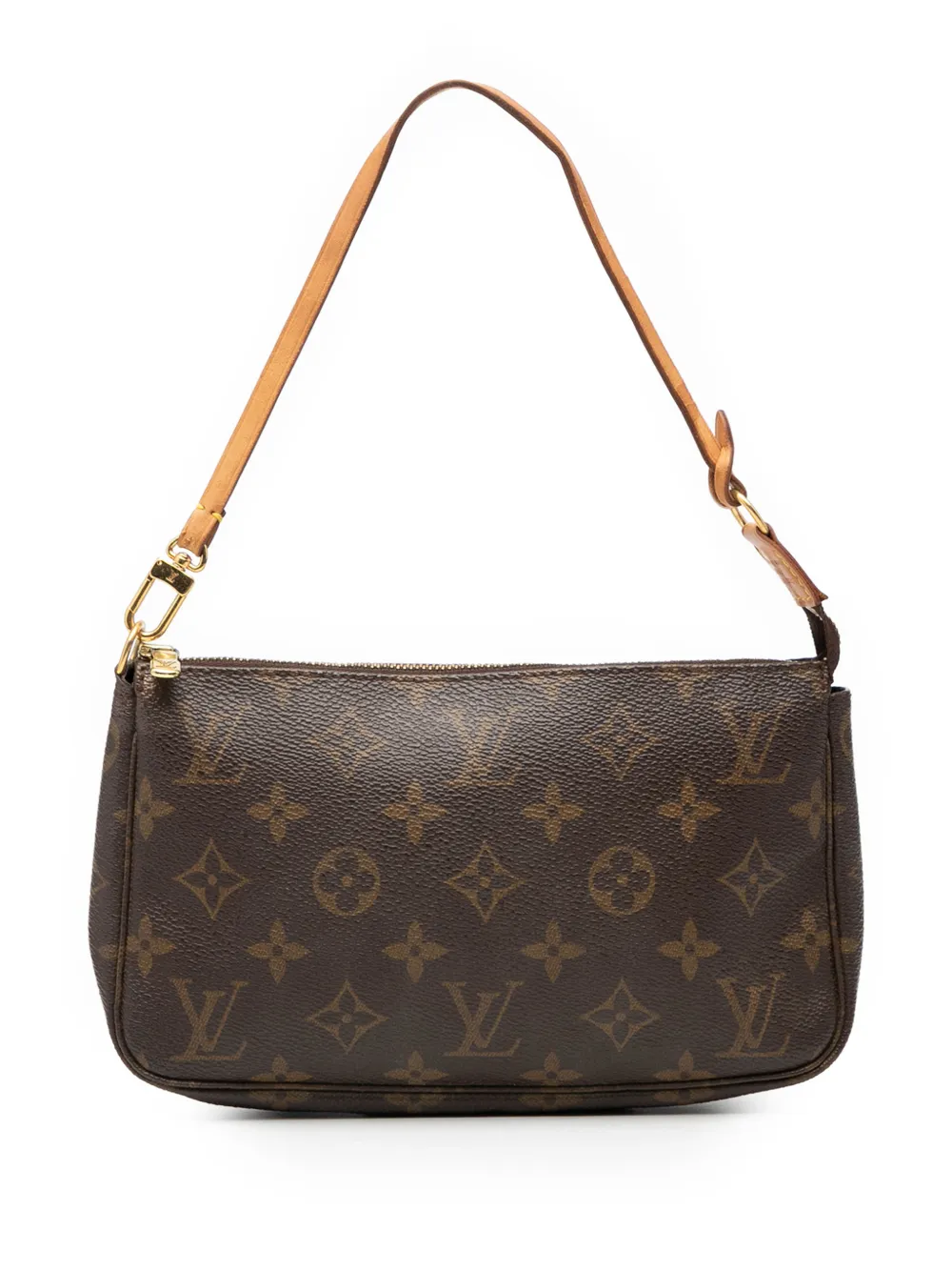 Louis Vuitton Pre-Owned Borsa a spalla Pochette con monogramma 2002 - Marrone