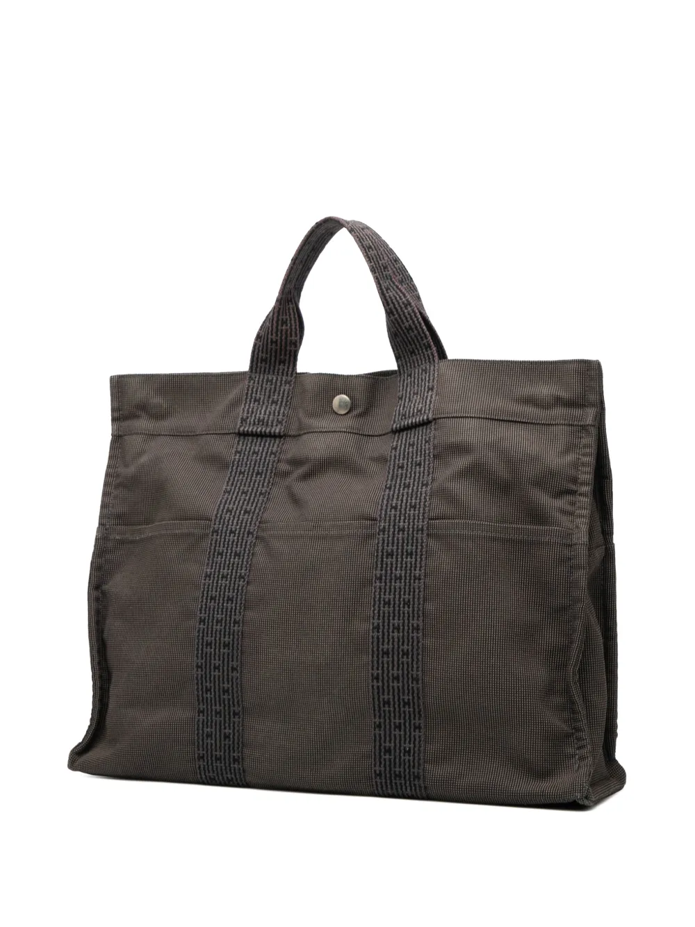  Hermès Pre-owned 1990-2010 Canvas Herline Mm Tote Bag - Grey 
