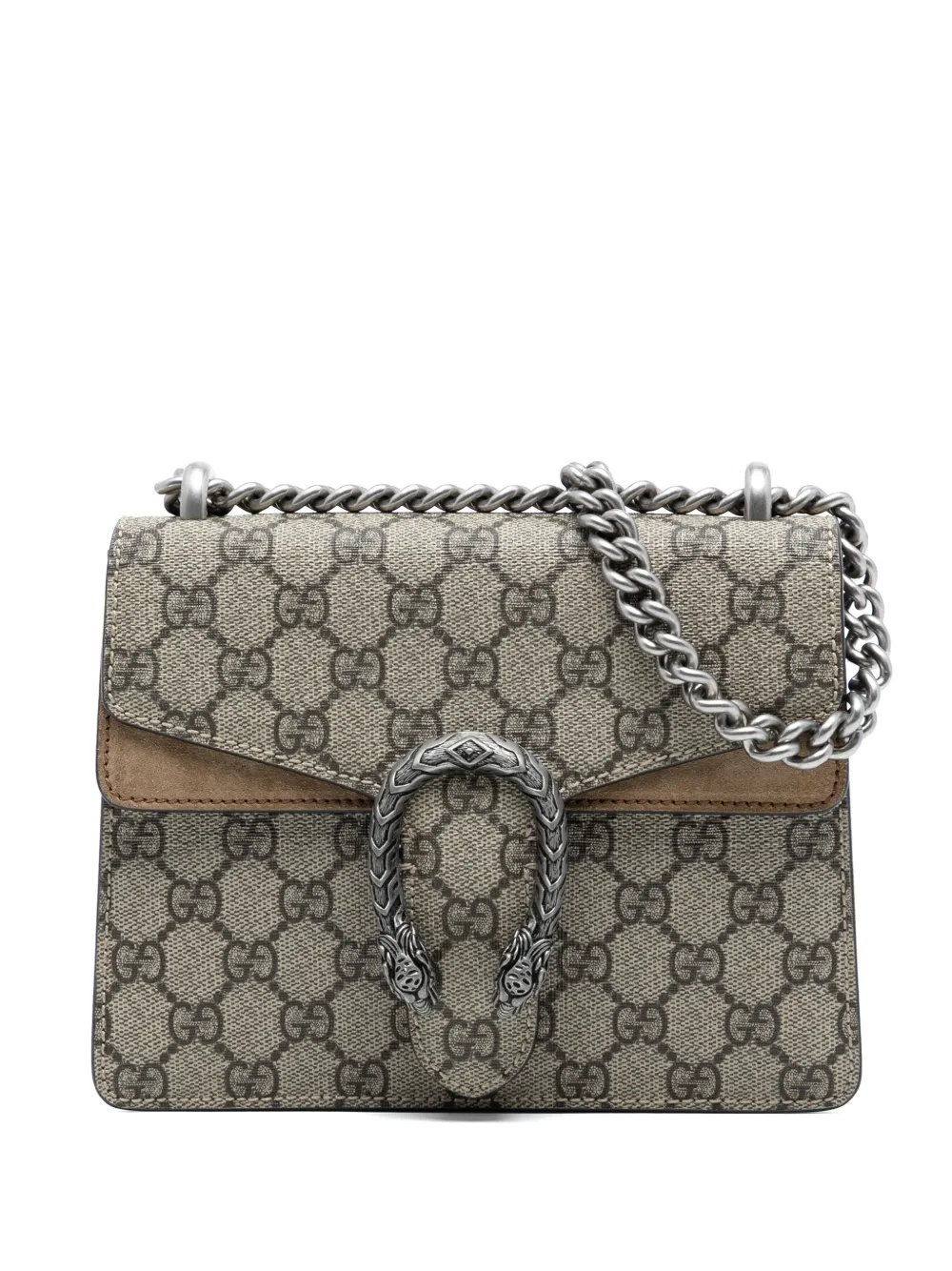 Gucci Pre-Owned 2016-2025 Small GG Supreme Dionysus crossbody bag - Marrone