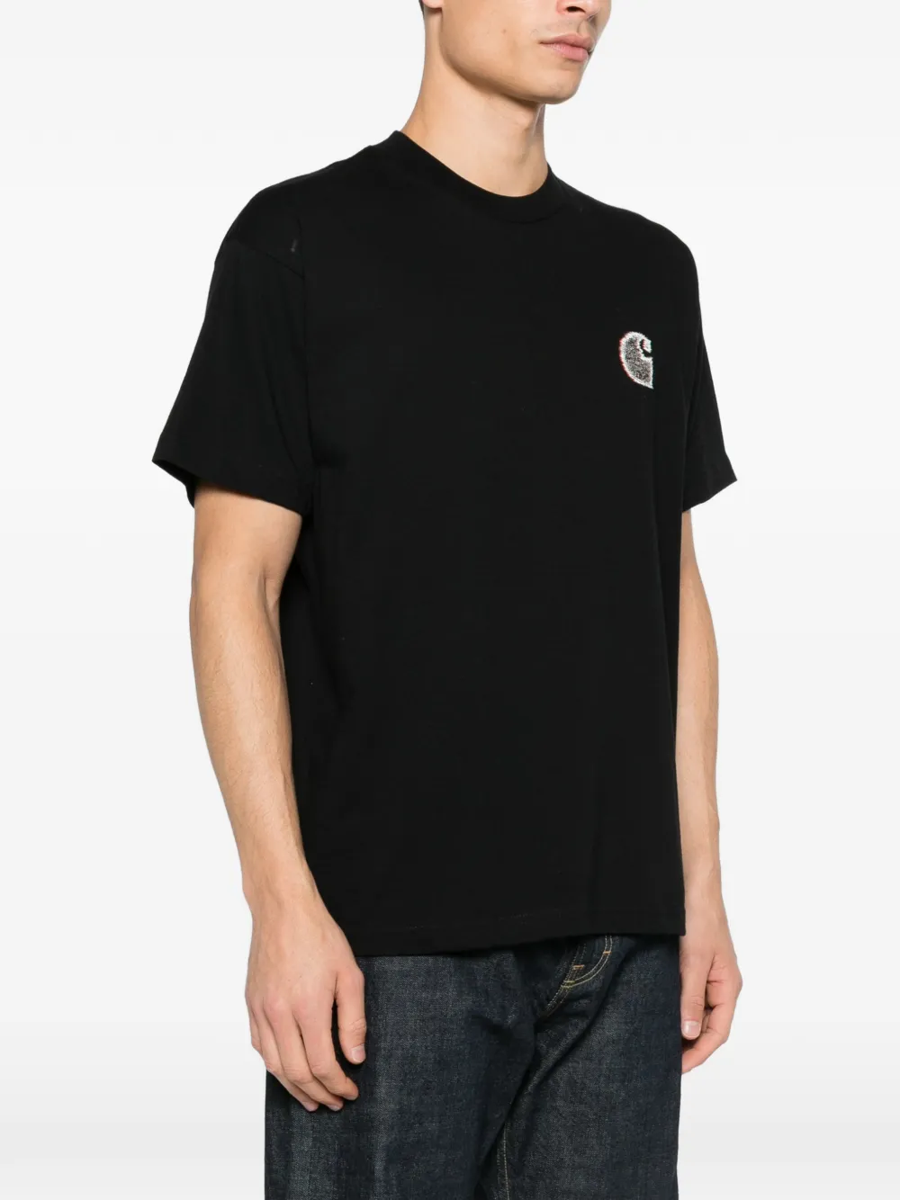 Carhartt WIP T-shirt met logoprint Zwart