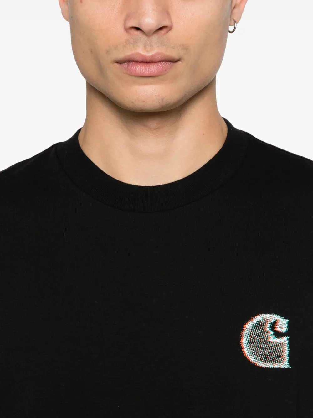 Carhartt WIP T-shirt met logoprint Zwart