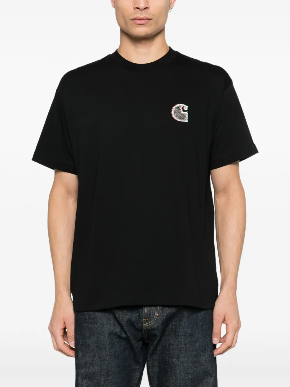 Carhartt WIP T-shirt met logoprint Zwart