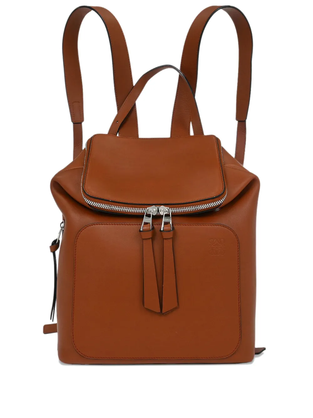 Loewe Pre-Owned 2019 Goya leather backpack - Marrone