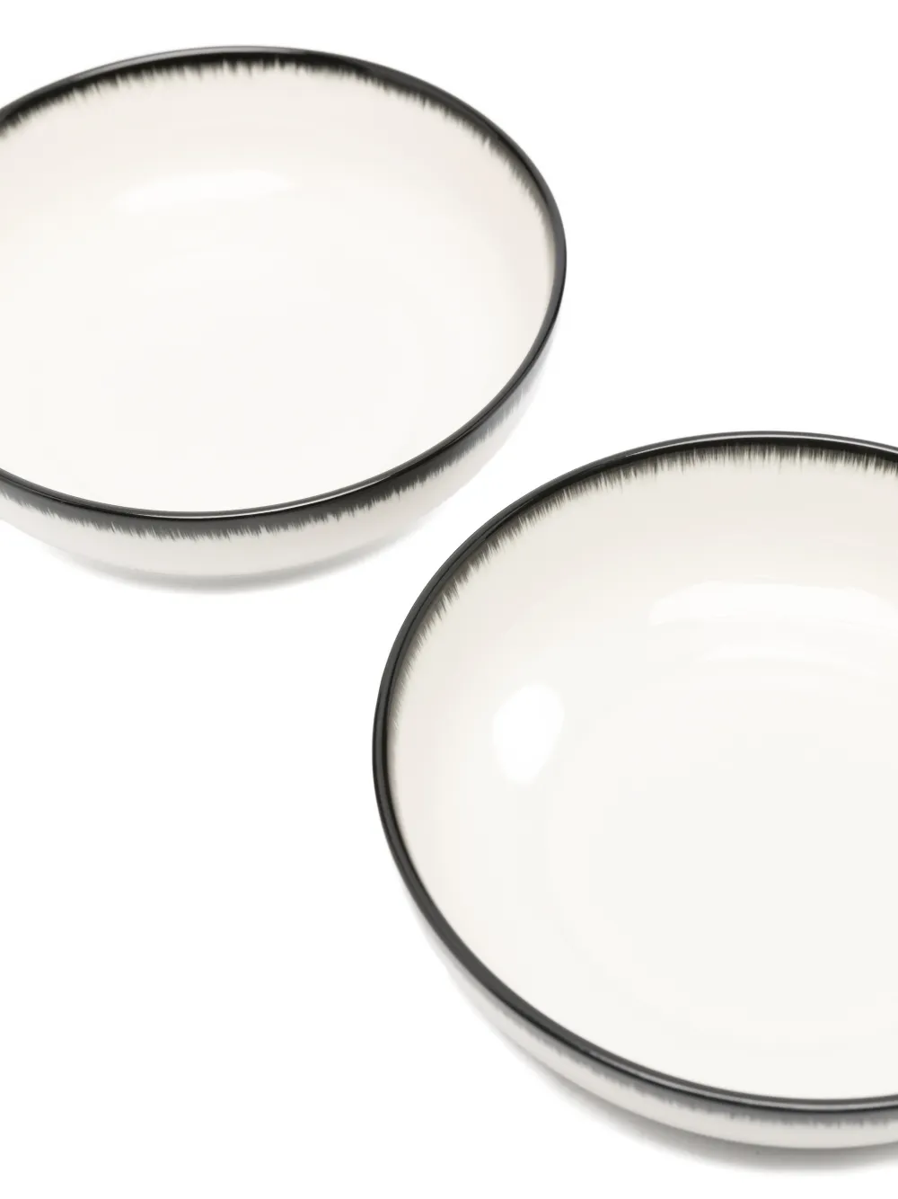  Ann Demeulemeester X Serax Rim High Plate (set Of Two) - White 
