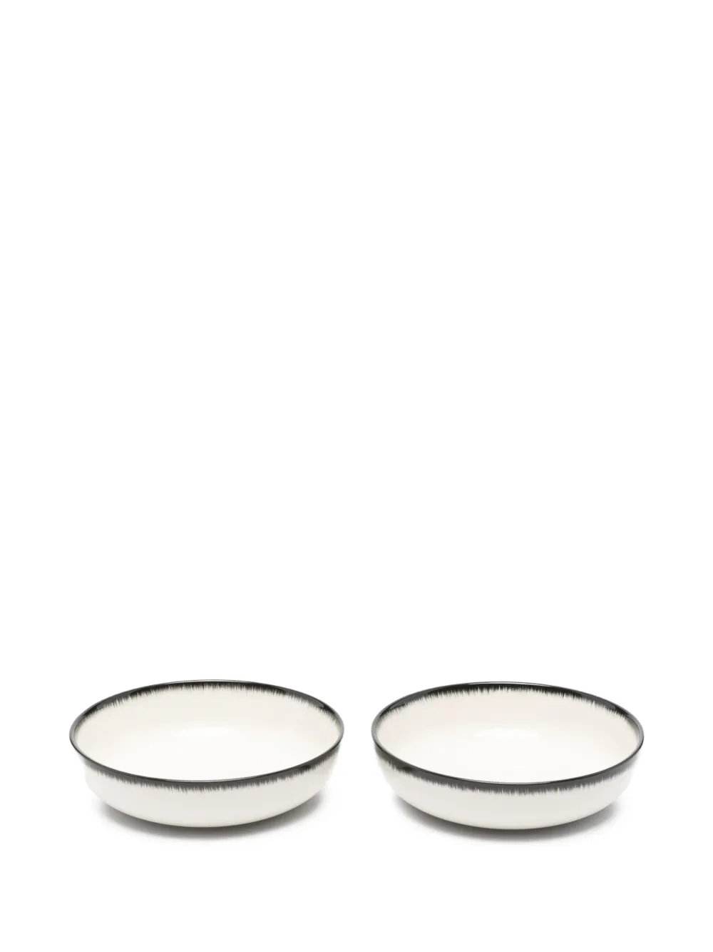 Ann Demeulemeester X Serax rim high plate (set of two) - Bianco
