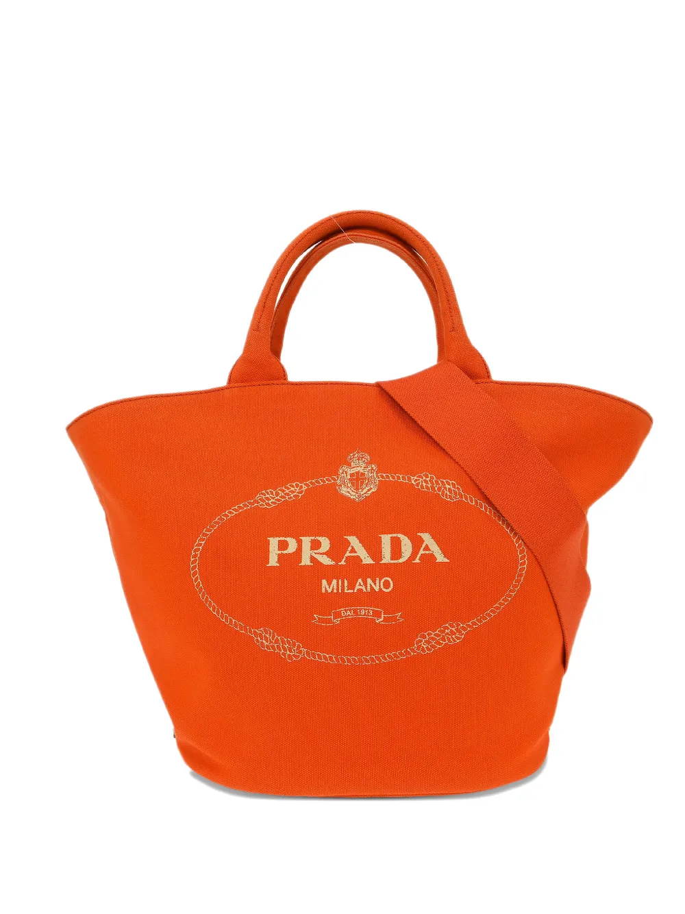 Prada Pre-Owned 2010s Canapa tote bag - Orange