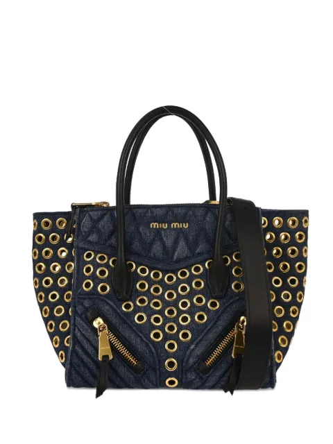 Miu Miu Pre-Owned 2010s Biker tote bag