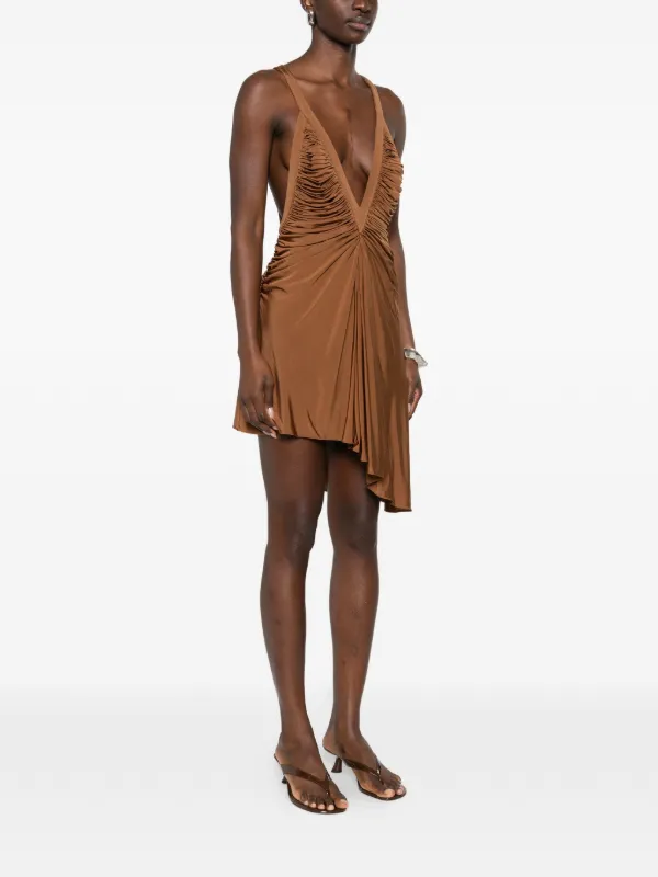 Christopher Esber Draped jersey minidress | Size - UK 10 - By MyTheresa