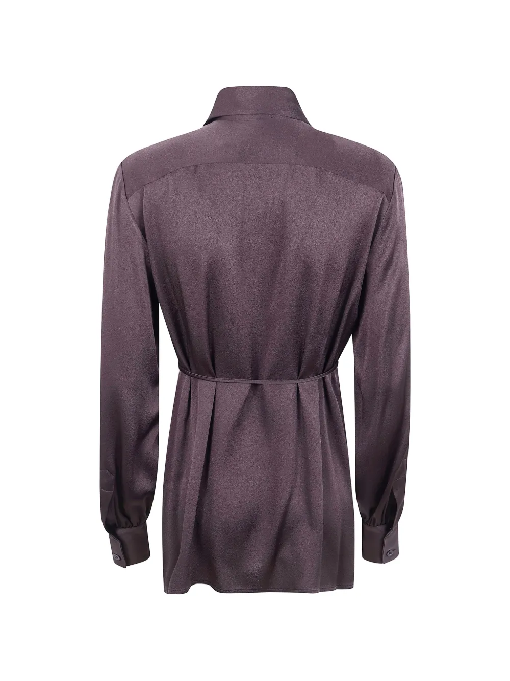 Semicouture tie-waist long-sleeve shirt - Paars