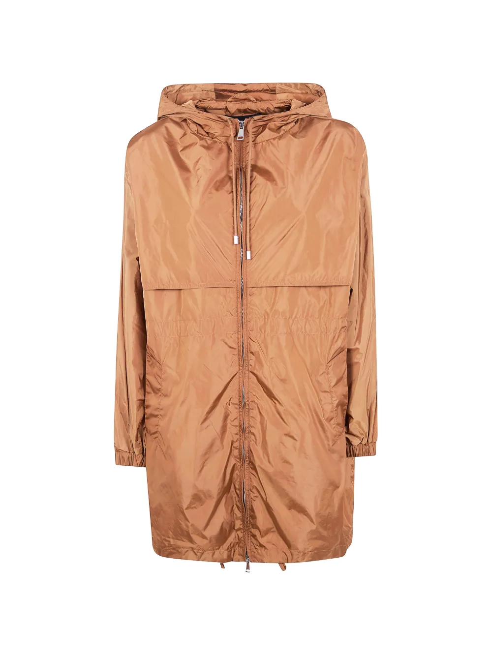 Semicouture hooded parka coat - Marrone