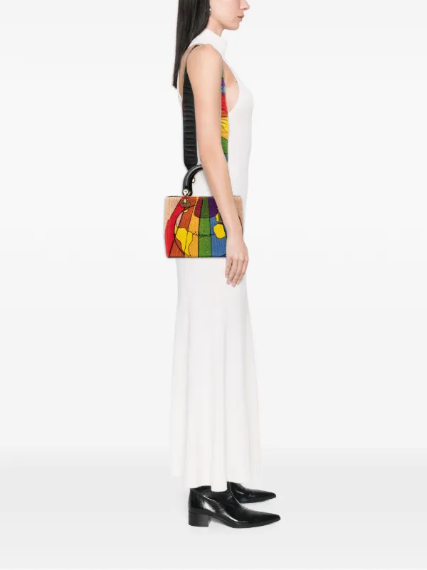 Christian Dior Pre-Owned 2017 ミディアム キャンバス ビーズ＆エン
