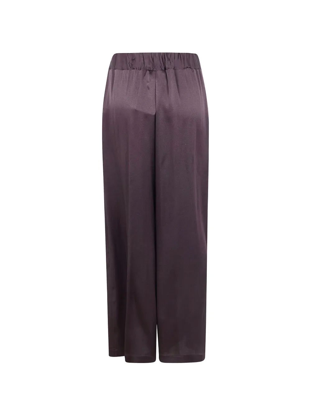 Semicouture elastic-waist trousers - Paars