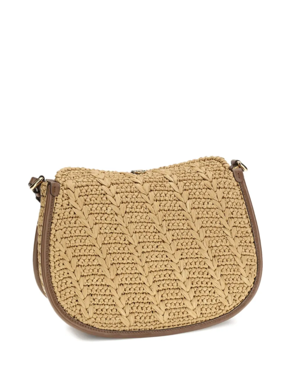  Etro Crochet Buckle Cross Body Bag - Neutrals 