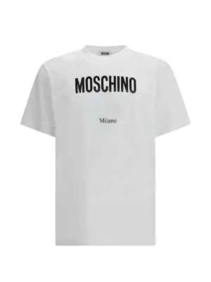 Moschino Camiseta Com Estampa De Logo | Branco | FARFETCH BR