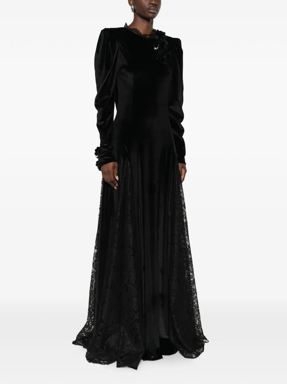  Miau By Clara Rotescu Sunday Gown - Black 