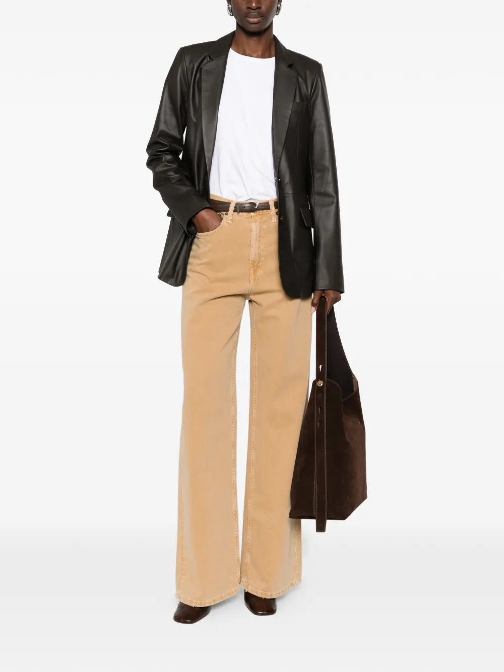 LOIS JEANS Skater wide-leg denim - Beige